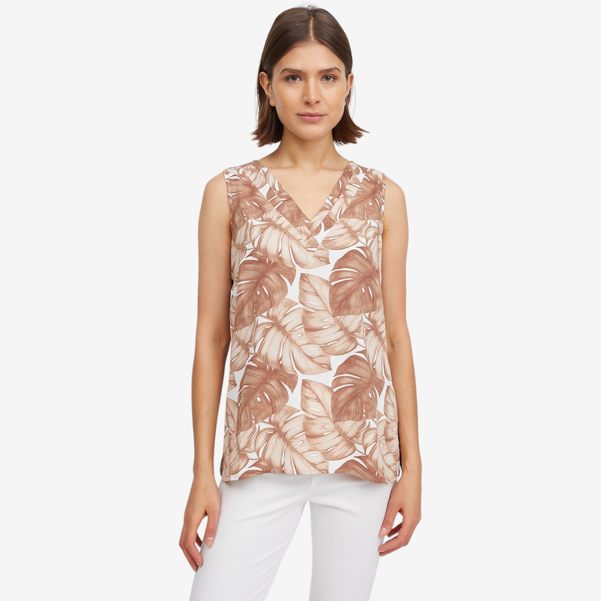 Nina Leonard Textured Wave Float Top - TSC.ca
