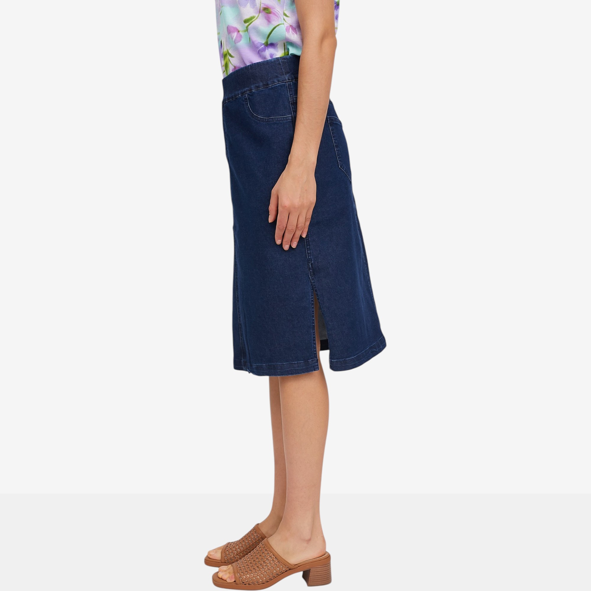 Nina Leonard Stretch Denim Skirt - TSC.ca
