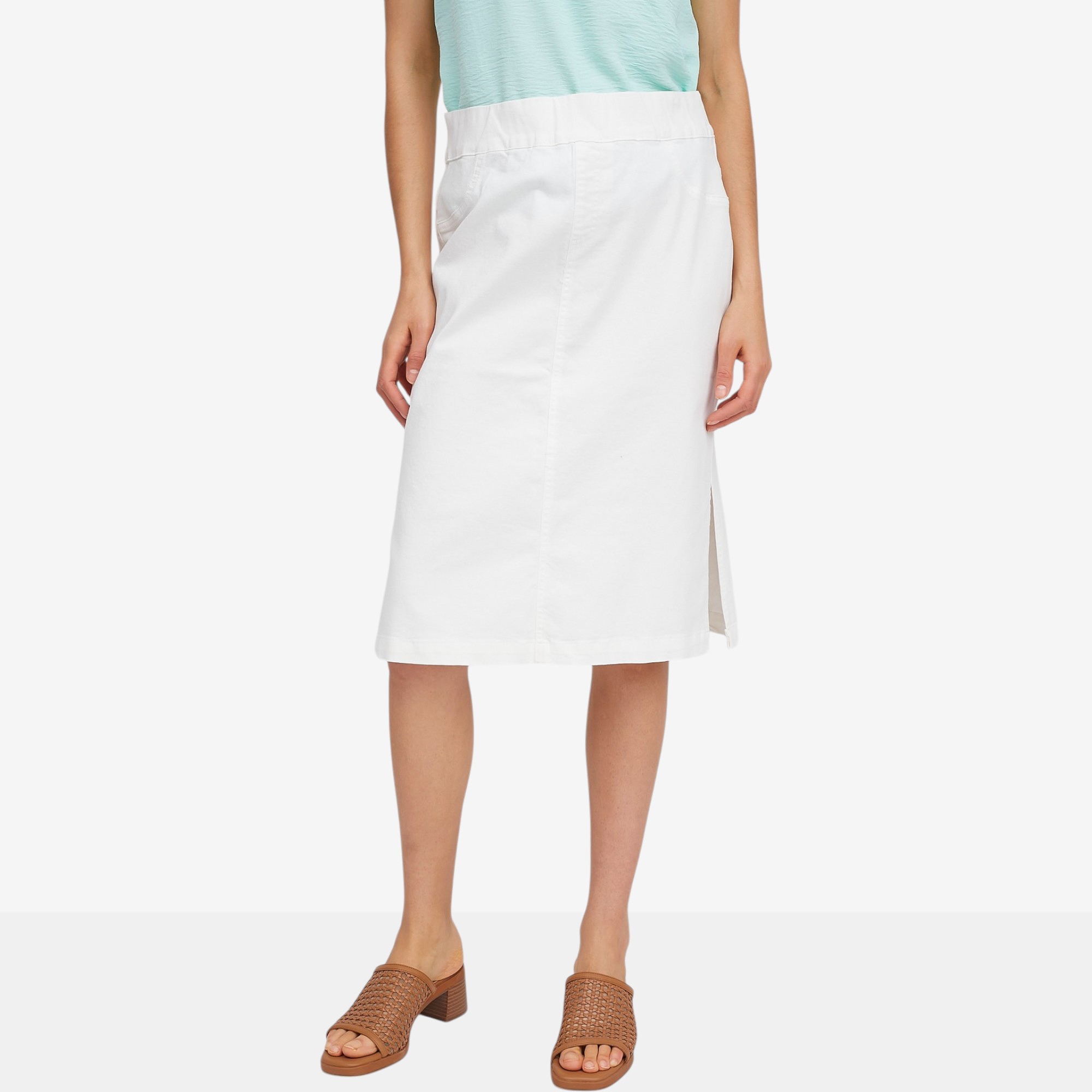 Nina Leonard Stretch Denim Skirt - TSC.ca