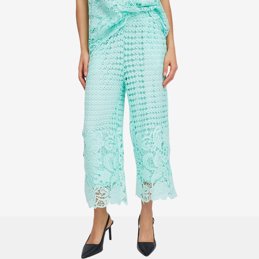 Image 119689_MNT.jpg, Product 119-689 / Price $34.88, Nina Leonard Cropped Lace Border Culotte Pant from Nina Leonard on TSC.ca's Fashion department