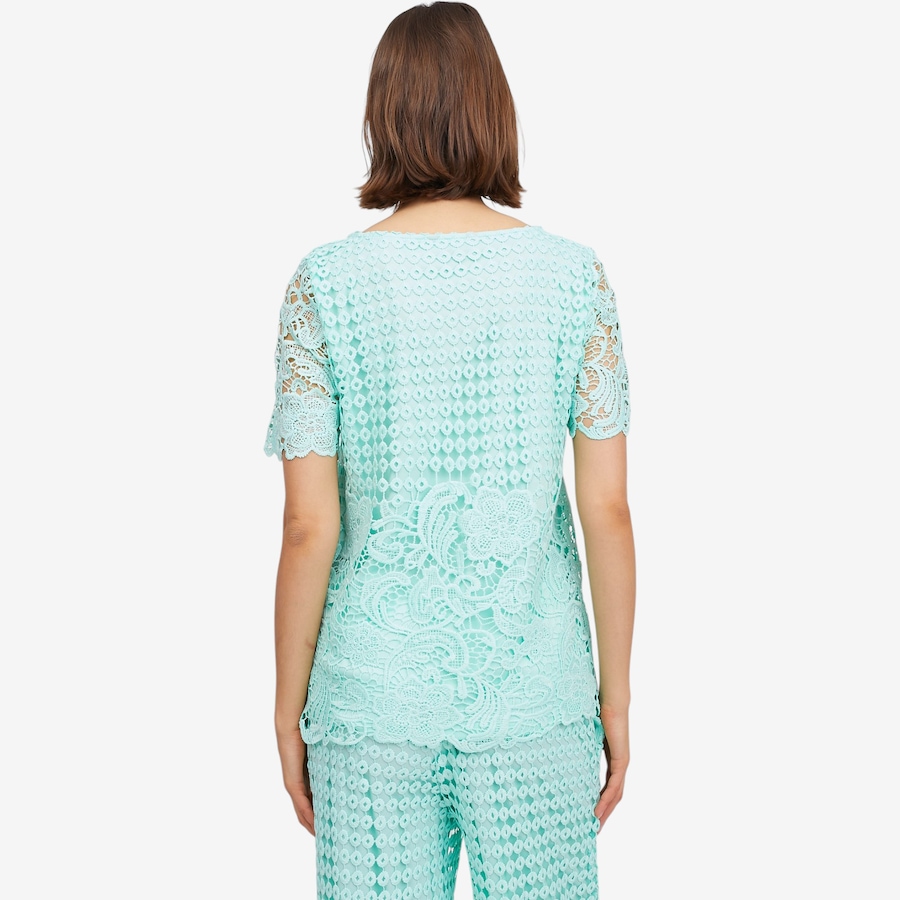 Image 119690_ALTMORE3.jpg, Product 119-690 / Price $34.88, Nina Leonard Border Lace Elbow Sleeve Top from Nina Leonard on TSC.ca's Fashion department