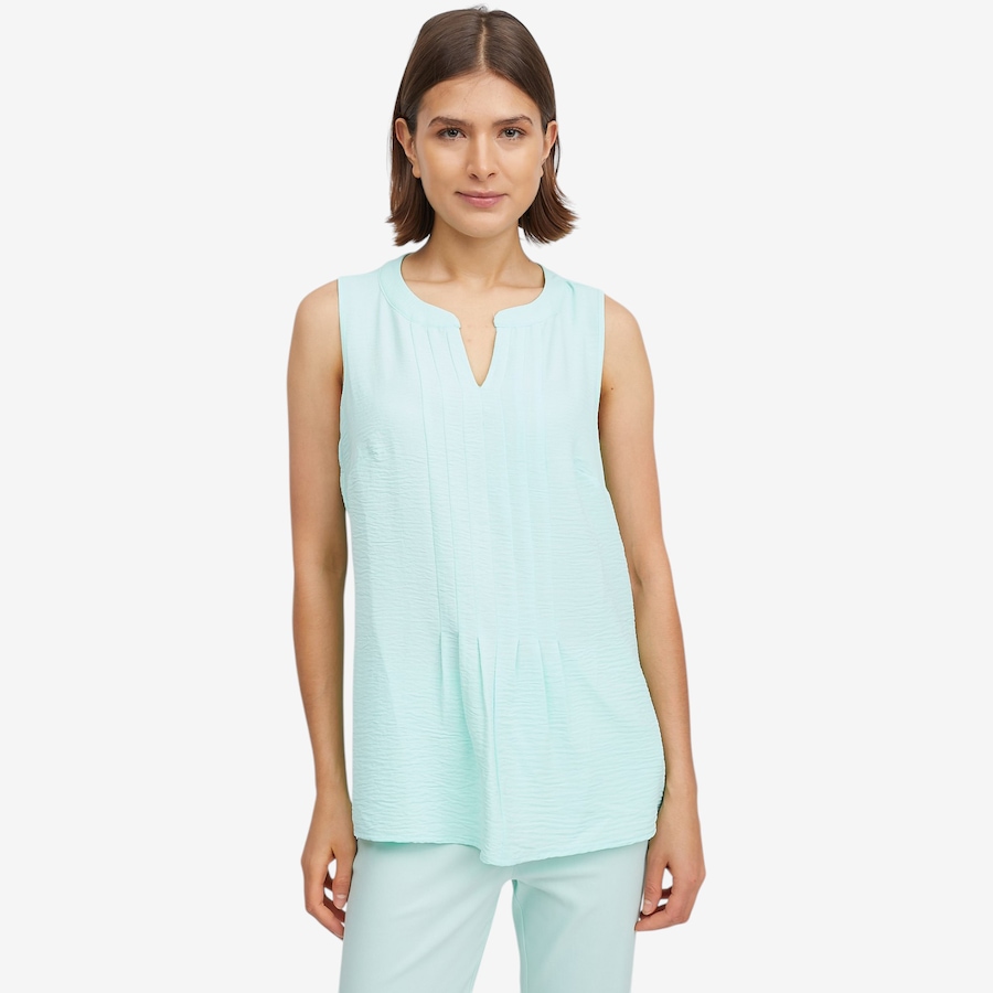 Image 119691_MNT.jpg, Product 119-691 / Price $34.88, Nina Leonard Notch Neck Pleat Front Tank from Nina Leonard on TSC.ca's Fashion department