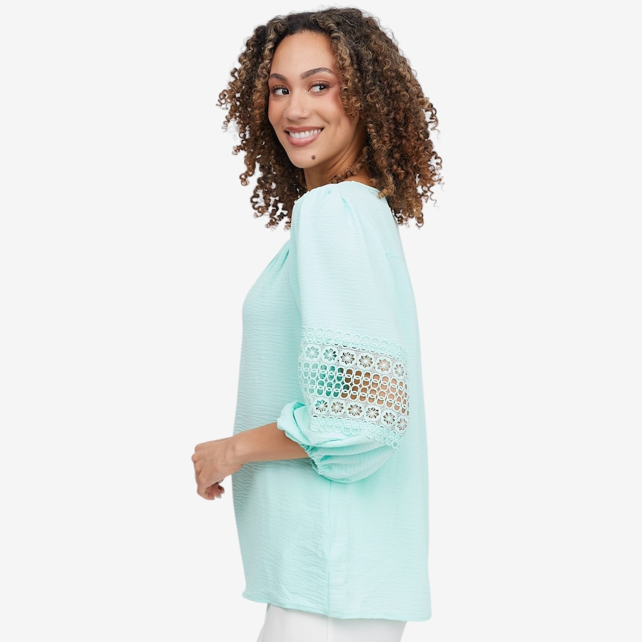 Image 119695_ALTMORE1.jpg, Product 119-695 / Price $29.88, Nina Leonard Textured Wave Pintuck Blouse from Nina Leonard on TSC.ca's Fashion department