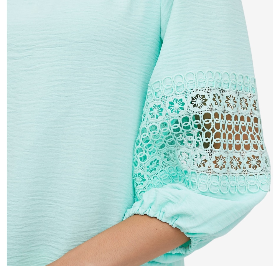 Image 119695_ALTMORE2.jpg, Product 119-695 / Price $59.99, Nina Leonard Textured Wave Pintuck Blouse from Nina Leonard on TSC.ca's Fashion department