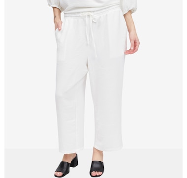 Nina Leonard Textured Wave Cropped Pant