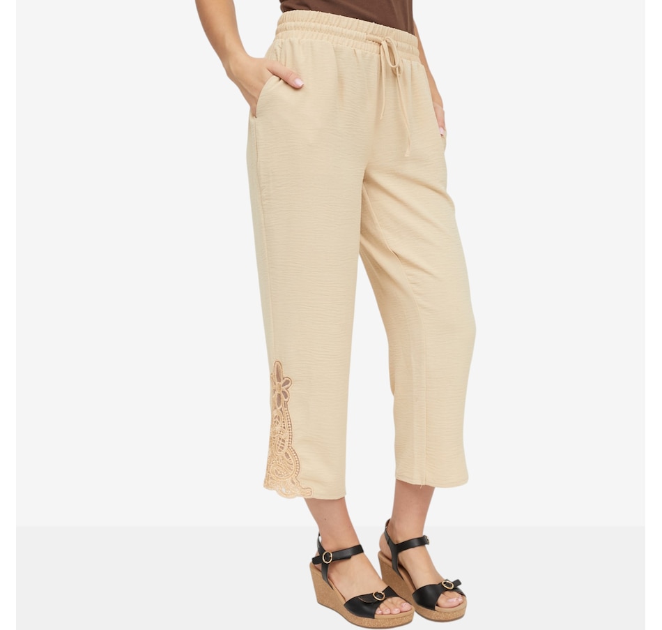 Image 119700_ALTMORE1.jpg, Product 119-700 / Price $59.90, Nina Leonard Elastic Waist Crop Pant from Nina Leonard on TSC.ca's Fashion department