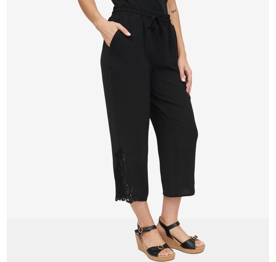Image 119700_ALTMORE2.jpg, Product 119-700 / Price $59.90, Nina Leonard Elastic Waist Crop Pant from Nina Leonard on TSC.ca's Fashion department