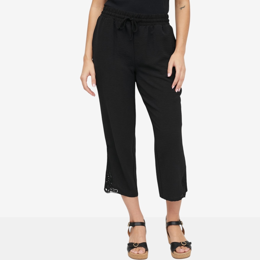 Image 119700_BLK.jpg, Product 119-700 / Price $34.88, Nina Leonard Elastic Waist Crop Pant from Nina Leonard on TSC.ca's Fashion department