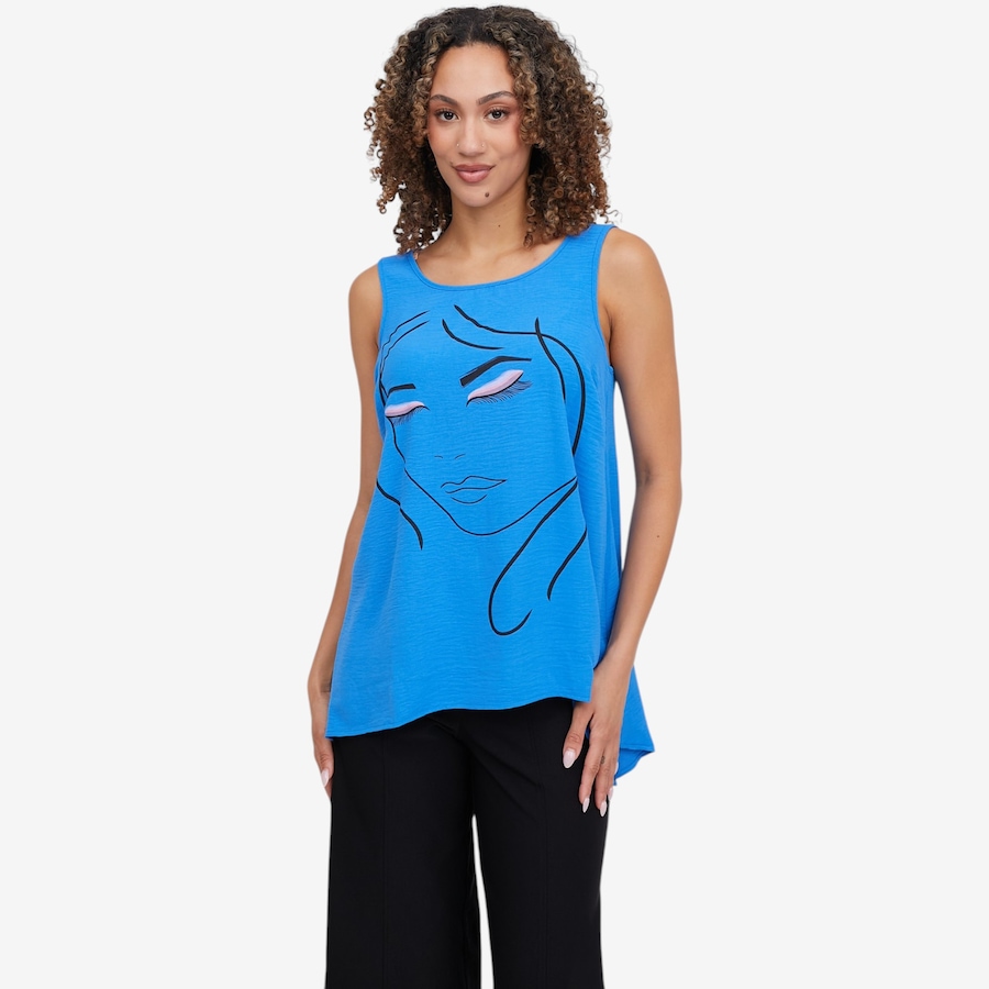 Image 119702_BLUSE.jpg, Product 119-702 / Price $34.88, Nina Leonard Textured Wave Print Top from Nina Leonard on TSC.ca's Fashion department