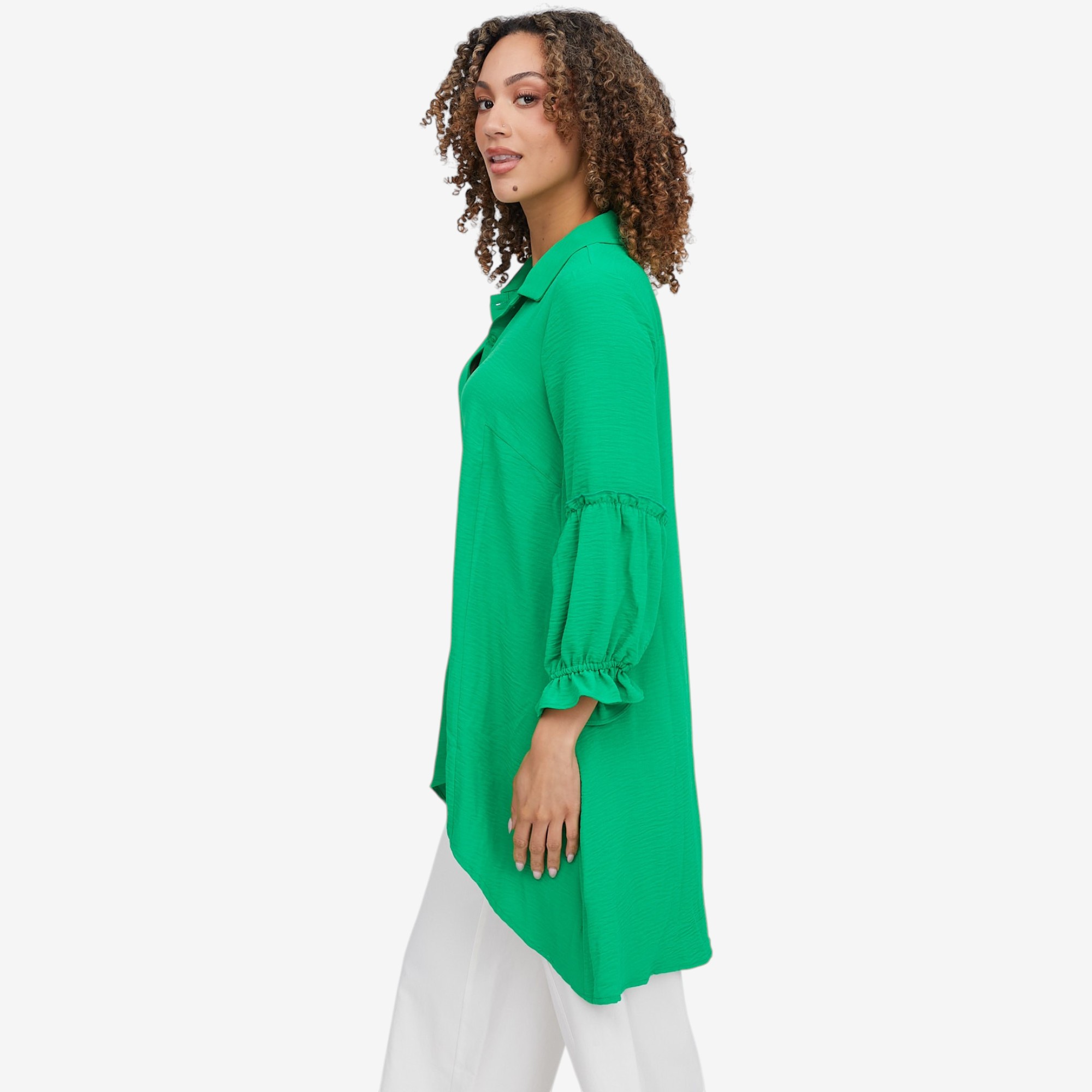 トップス 8000MONCLER Nina Leonard Textured Wave High-Low Hem Blouse - TSC.ca