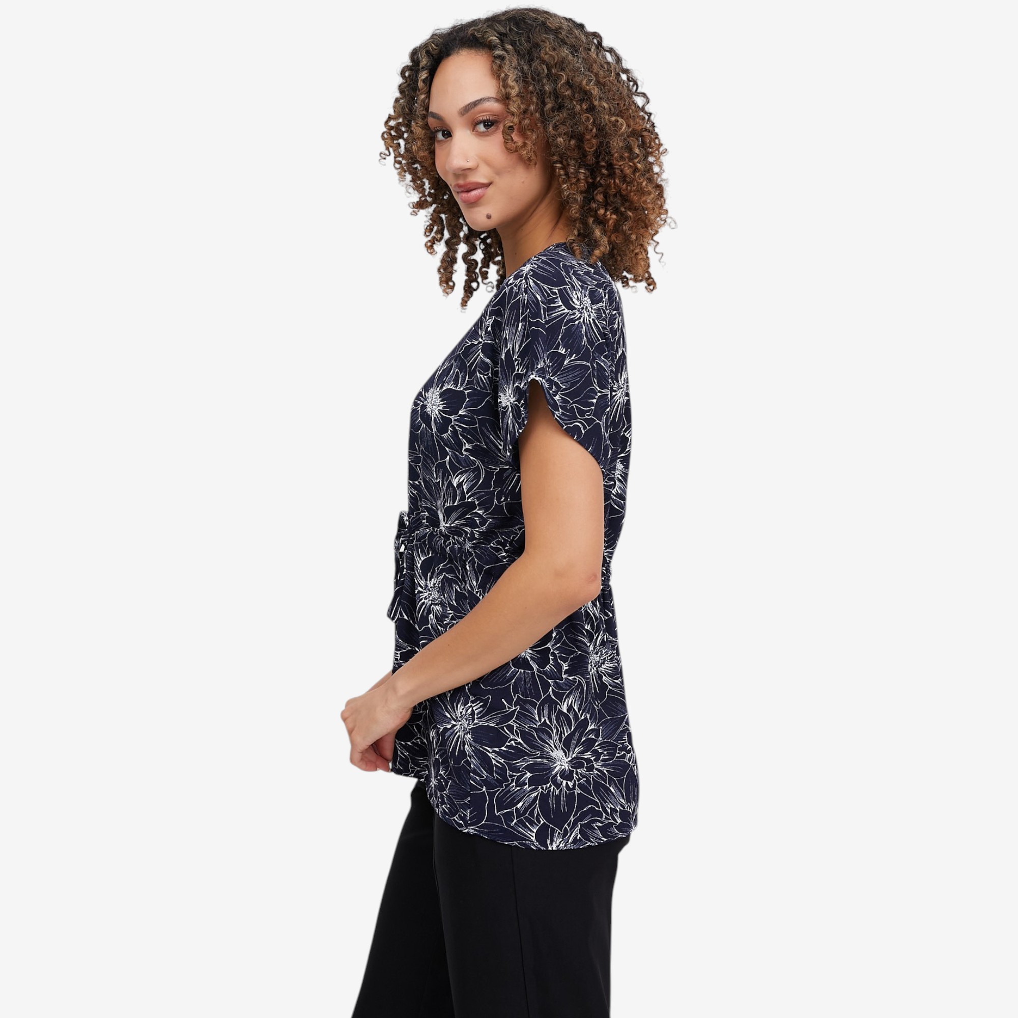 Nina Leonard Top with Pull-Through Waist Tie - TSC.ca