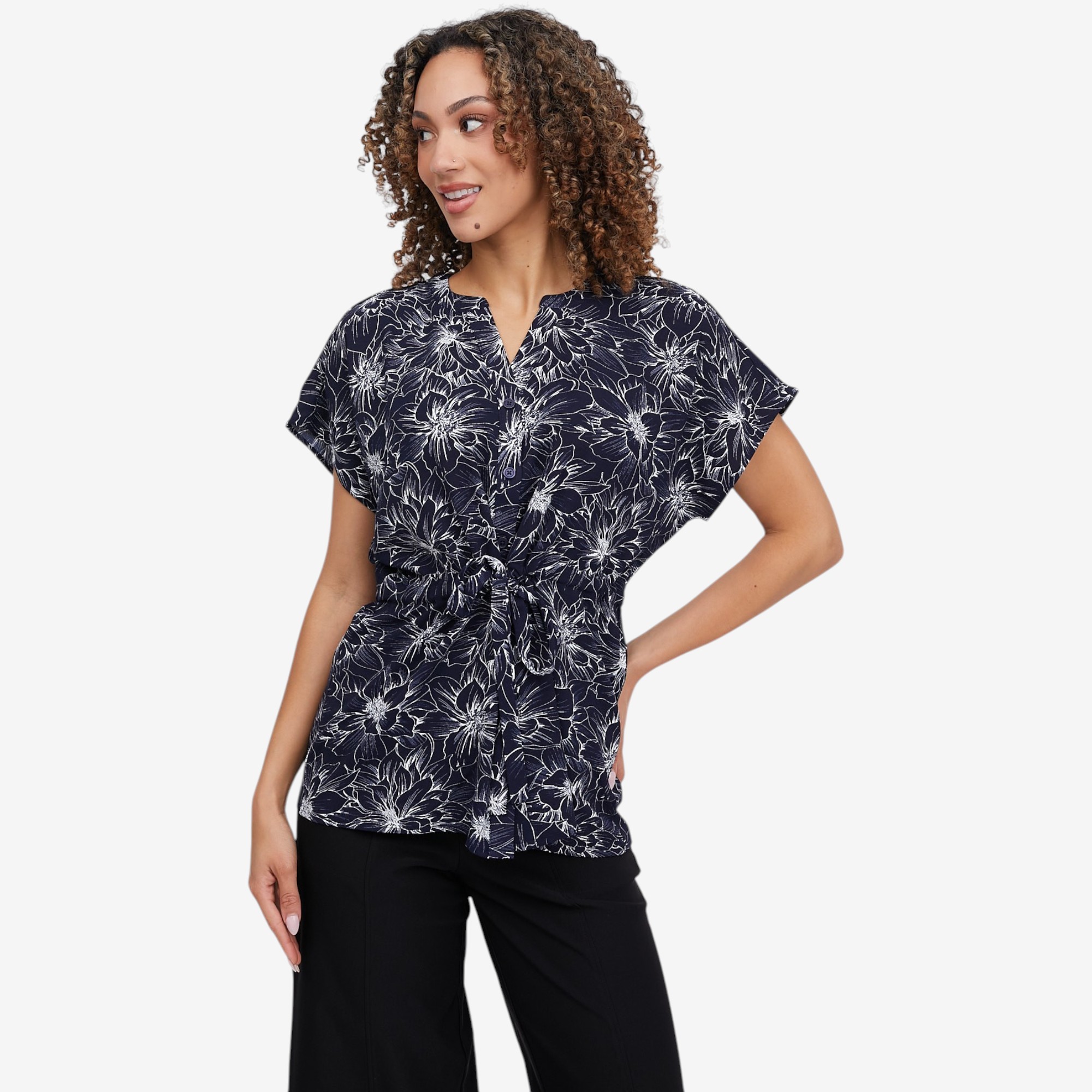 NINA Nina Leonard Top with Pull-Through Waist Tie - TSC.ca