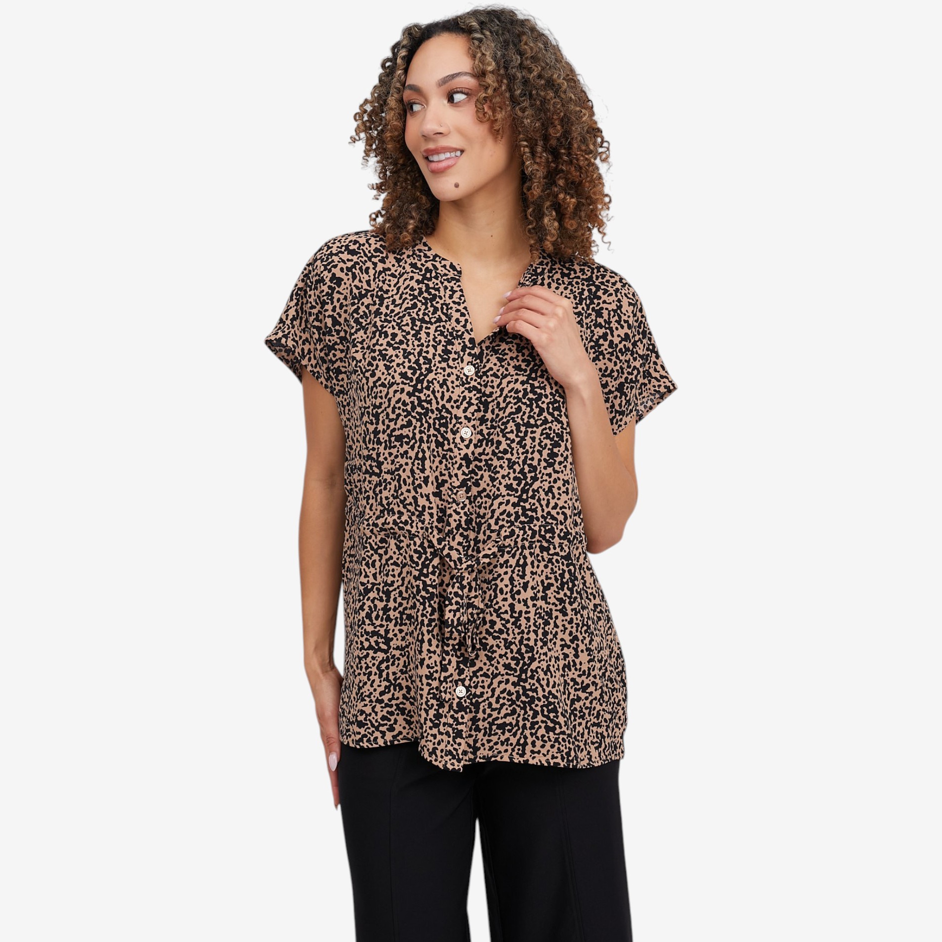 Nina Leonard Top with Pull-Through Waist Tie - TSC.ca