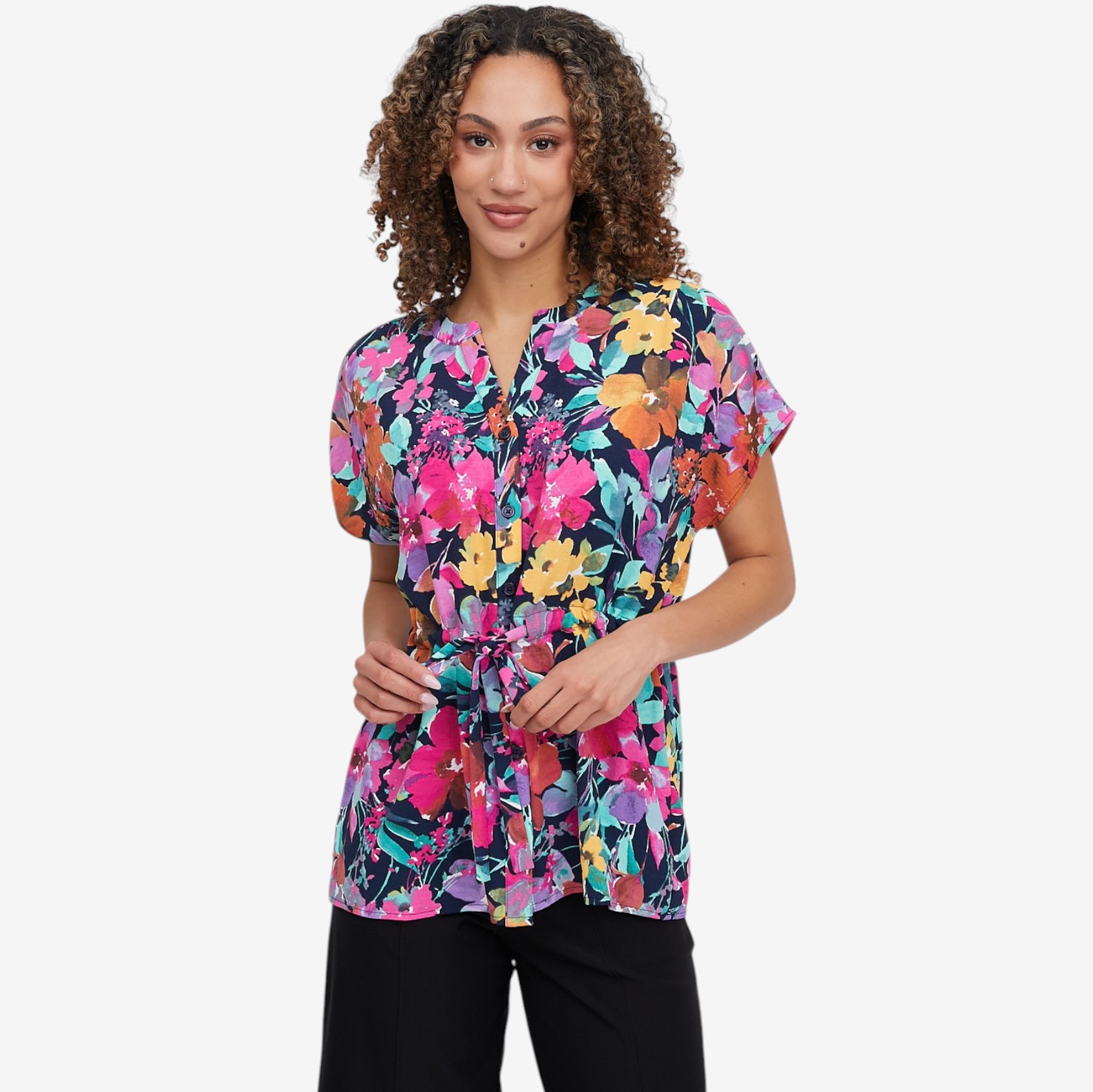 Nina Leonard Top with Pull-Through Waist Tie - TSC.ca