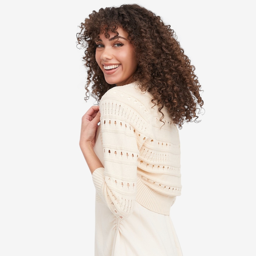 Image 119709_ALTMORE1.jpg, Product 119-709 / Price $54.88, Wynne Style Cotton Open Stitch Sleeve Cardigan from Wynnelayers on TSC.ca's Fashion department