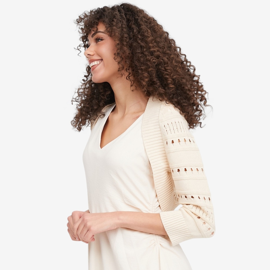 Image 119709_ALTMORE5.jpg, Product 119-709 / Price $54.88, Wynne Style Cotton Open Stitch Sleeve Cardigan from Wynnelayers on TSC.ca's Fashion department
