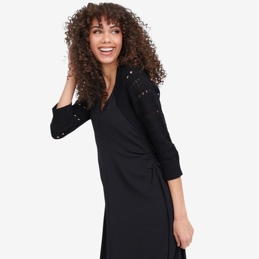 Image 119709_ALTMORE6.jpg, Product 119-709 / Price $54.88, Wynne Style Cotton Open Stitch Sleeve Cardigan from Wynnelayers on TSC.ca's Fashion department