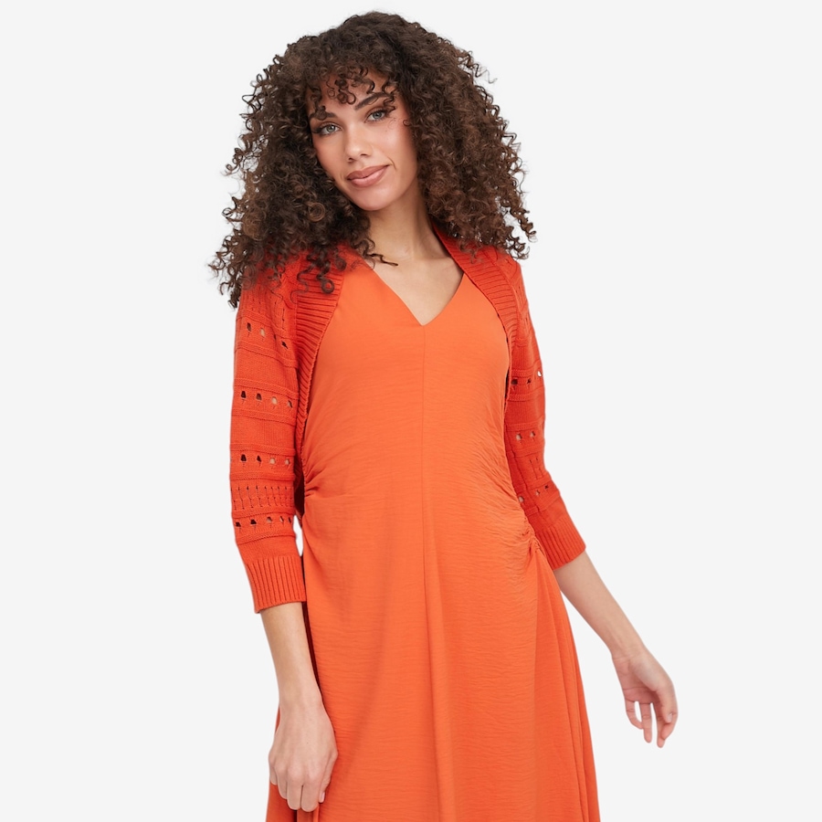 Image 119709_POP.jpg, Product 119-709 / Price $54.88, Wynne Style Cotton Open Stitch Sleeve Cardigan from Wynnelayers on TSC.ca's Fashion department