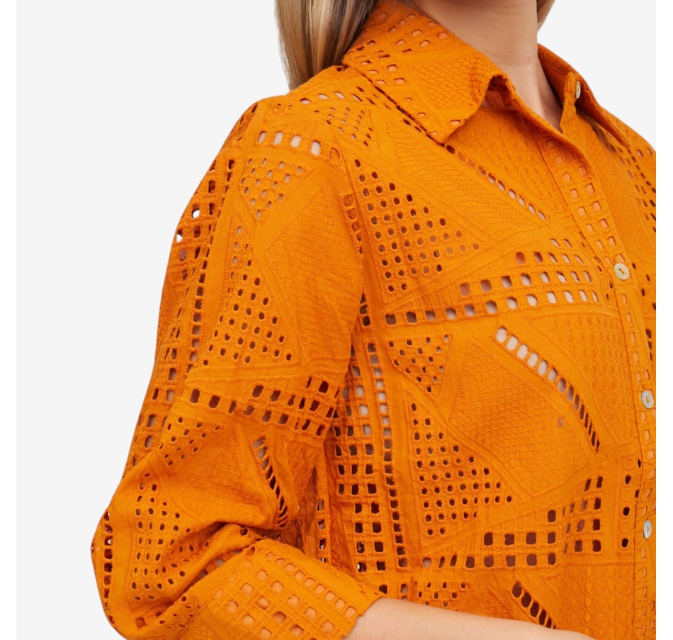 Image 119711_ALTMORE1.jpg, Product 119-711 / Price $139.00, Wynne Style Pointelle Patchwork Shirt from Wynnelayers on TSC.ca's Fashion department