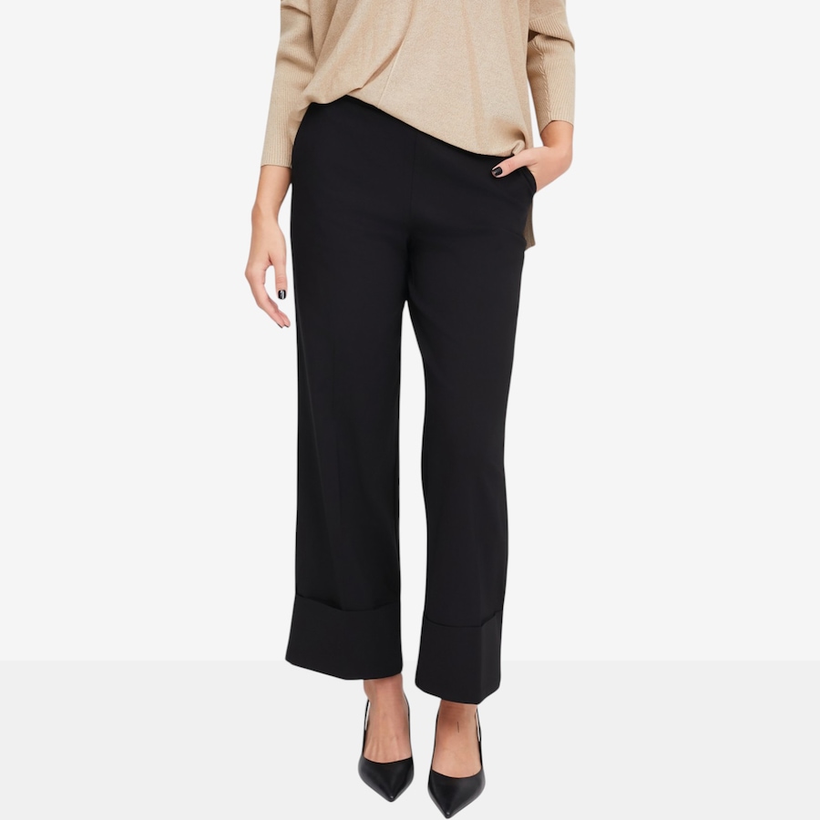 Image 119715_BLK.jpg, Product 119-715 / Price $69.88, Wynne Style FlatterFit Straight Leg Cuffed Ankle Pant from Wynnelayers on TSC.ca's Fashion department