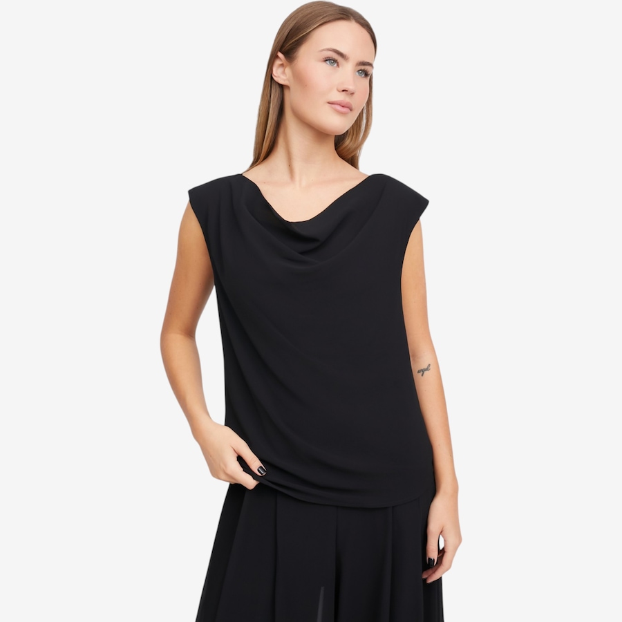 Image 119718_BLK.jpg, Product 119-718 / Price $39.88, Wynne Style Chiffon Cowl Neck Top from Wynnelayers on TSC.ca's Fashion department
