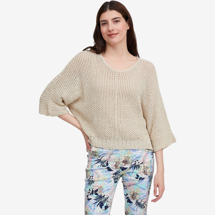 Image 119720_BGE.jpg, Product 119-720 / Price $99.99, Orange Fashion Village Meadow's Round Neck Crochet Sweater from Orange Fashion Village on TSC.ca's Fashion department