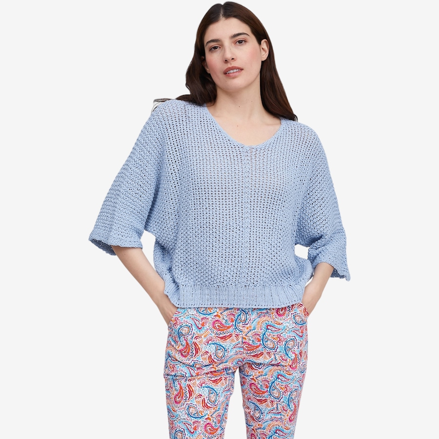 Image 119720_SKB.jpg, Product 119-720 / Price $99.99, Orange Fashion Village Meadow's Round Neck Crochet Sweater from Orange Fashion Village on TSC.ca's Fashion department