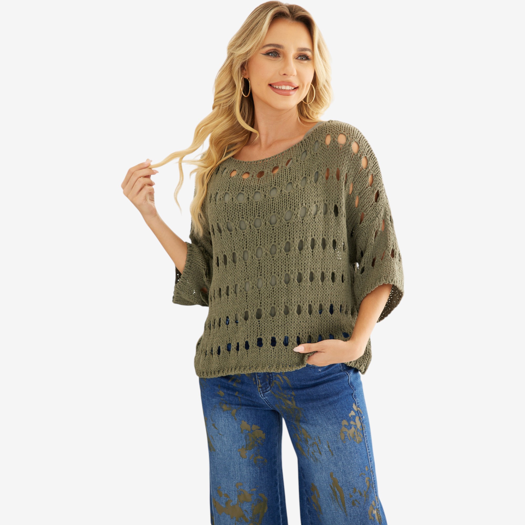 Orange Fashion Village Talula's Oval Crochet Top - TSC.ca