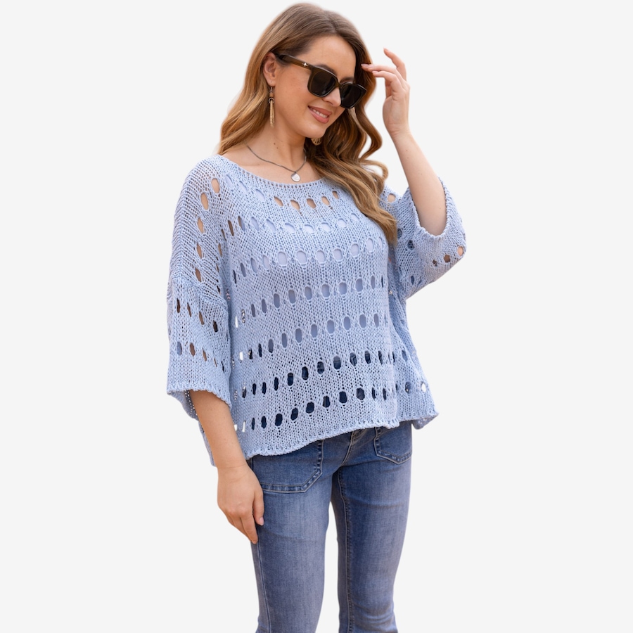 Image 119726_SKB.jpg, Product 119-726 / Price $34.33, Orange Fashion Village Talula's Oval Crochet Top from Orange Fashion Village on TSC.ca's Fashion department