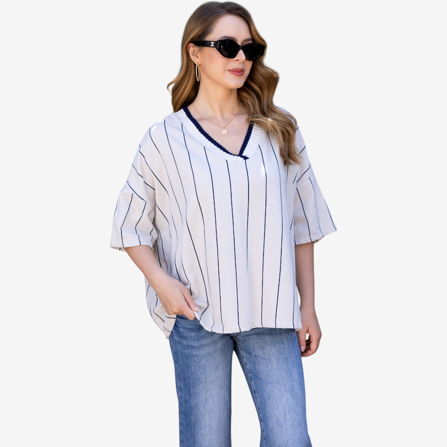 Image 119728_BGE.jpg, Product 119-728 / Price $64.88, Orange Fashion Village Varsity Shirt from Orange Fashion Village on TSC.ca's Fashion department