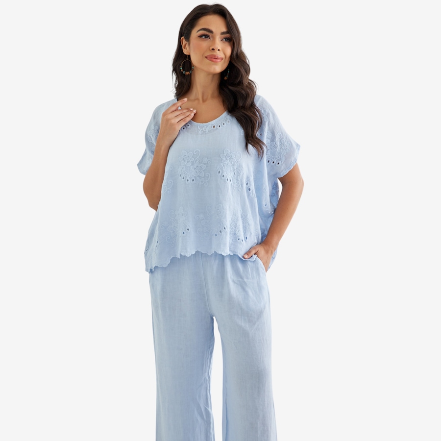 Image 119730_PWB.jpg, Product 119-730 / Price $74.88, Orange Fashion Village Lula's Eyelet Blouse from Orange Fashion Village on TSC.ca's Fashion department