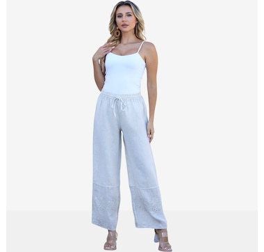 Orange Fashion Village Lula Eyelet Pant