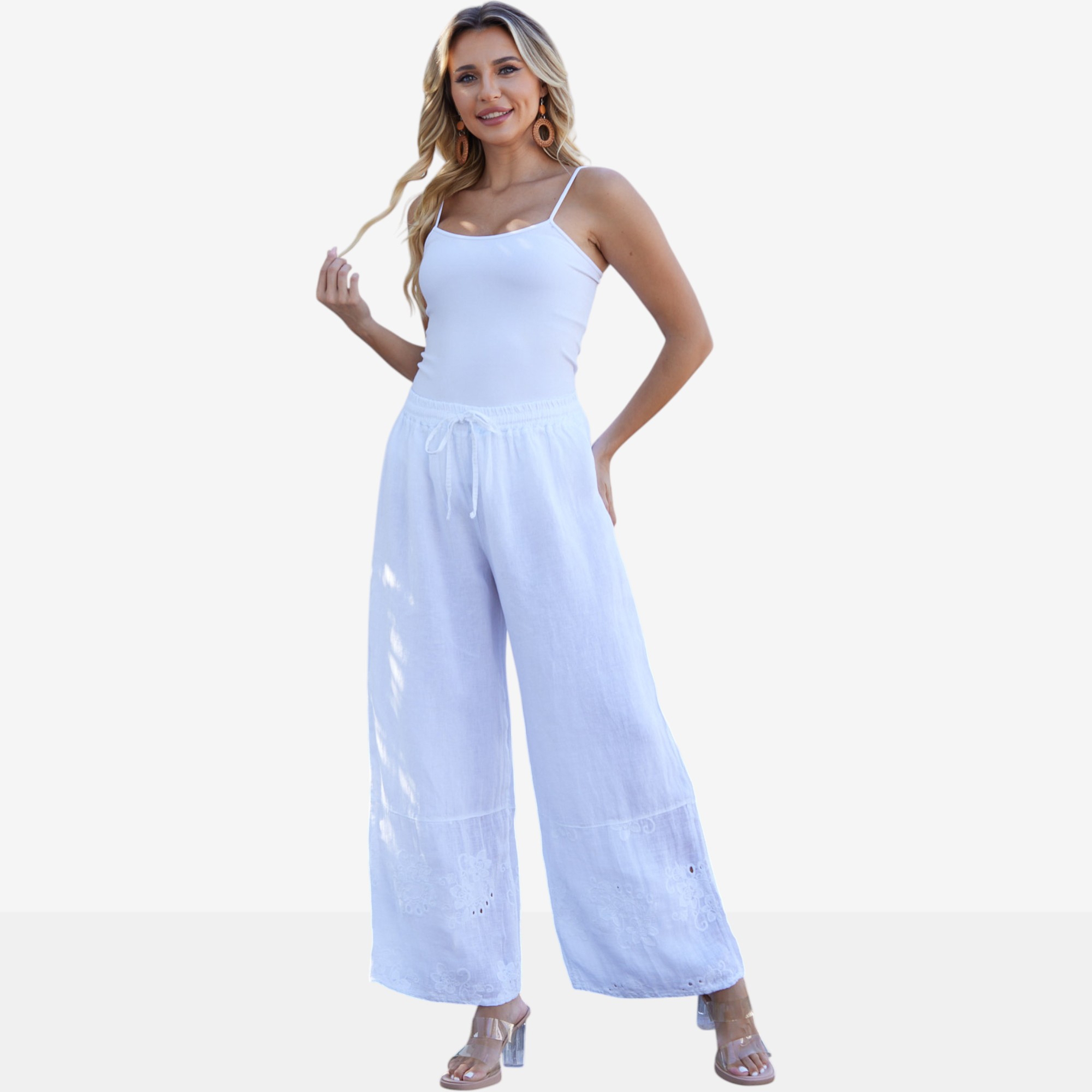 Orange Fashion Village Lula Eyelet Pant - TSC.ca
