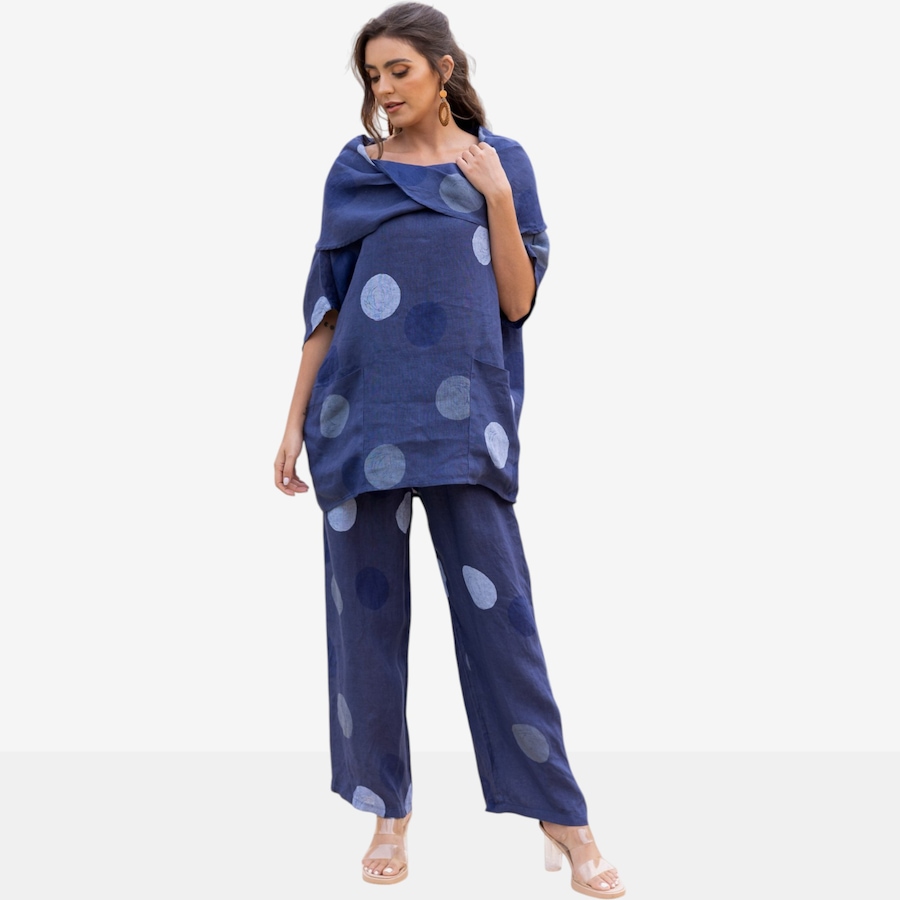 Image 119733_NVY.jpg, Product 119-733 / Price $49.88, Orange Fashion Village Ella's Polka Dot Pant from Orange Fashion Village on TSC.ca's Fashion department