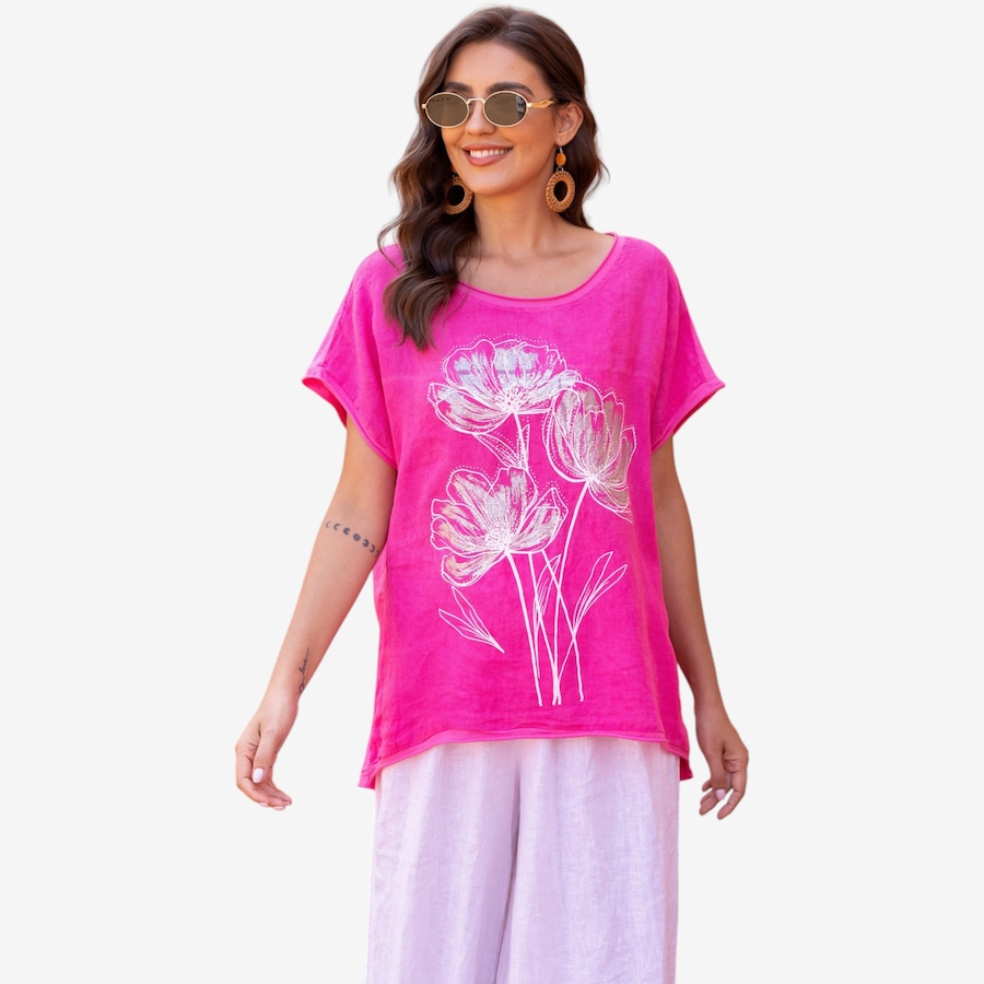 Image 119735_FUS.jpg, Product 119-735 / Price $74.88, Orange Fashion Village Shining Flower Top from Orange Fashion Village on TSC.ca's Fashion department