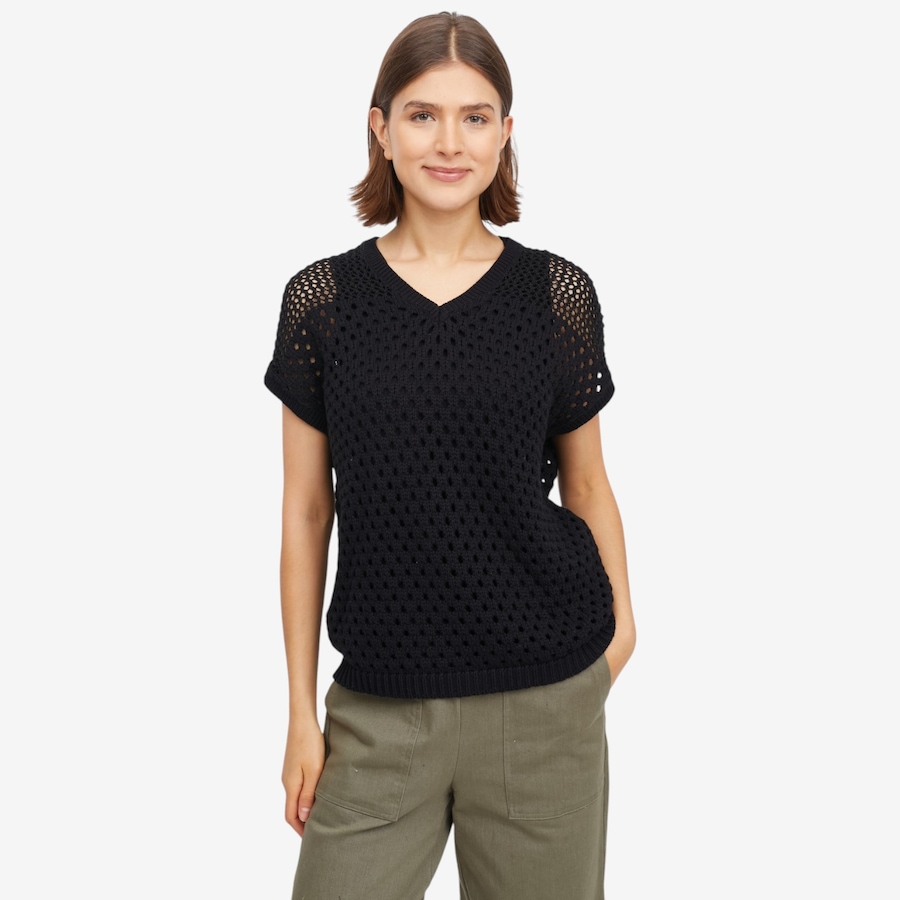 Image 119737_BLK.jpg, Product 119-737 / Price $29.33, Wynne Style Mixed Mesh Sweater from Wynnelayers on TSC.ca's Fashion department
