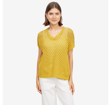 Wynne Style Mixed Mesh Sweater