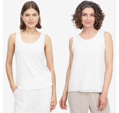 Wynne Style Two-Pack Chiffon Tank and Viscose Span Tank