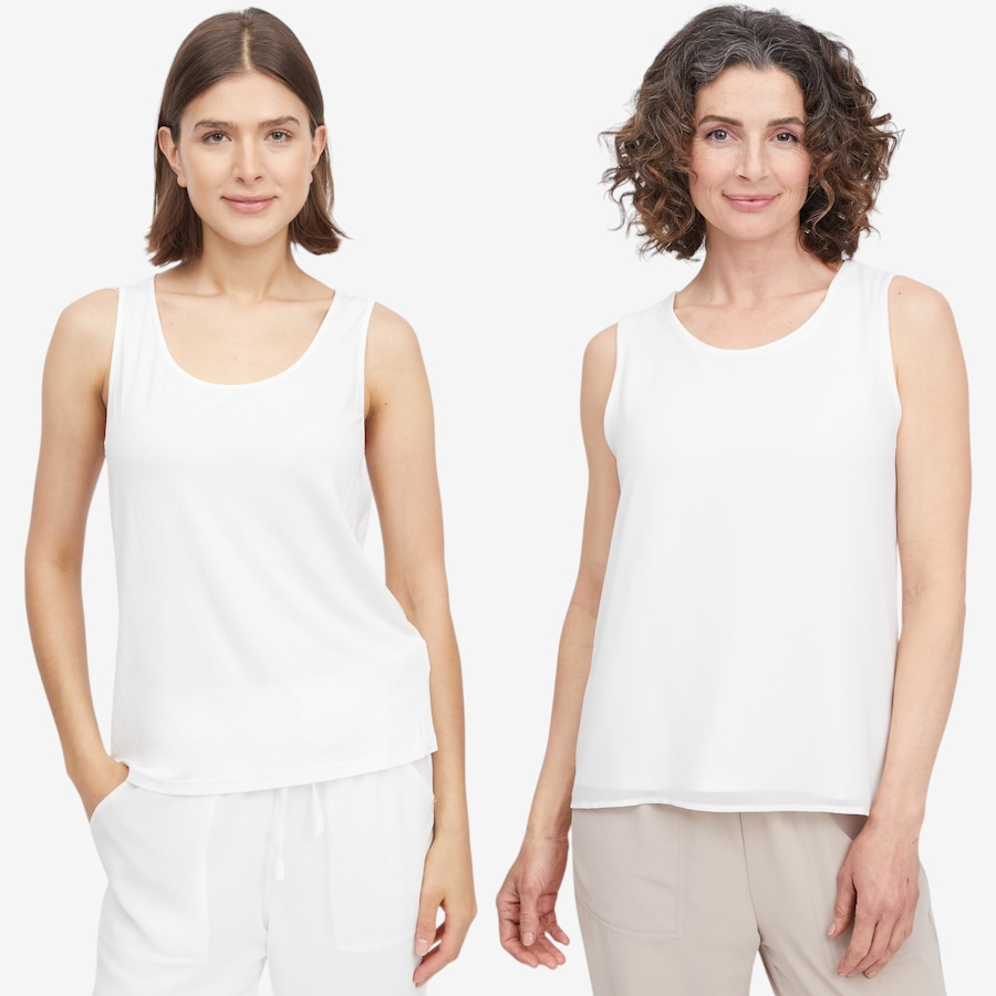 Image 119739_COD.jpg, Product 119-739 / Price $34.88, Wynne Style Two-Pack Chiffon Tank and Viscose Span Tank from Wynnelayers on TSC.ca's Fashion department