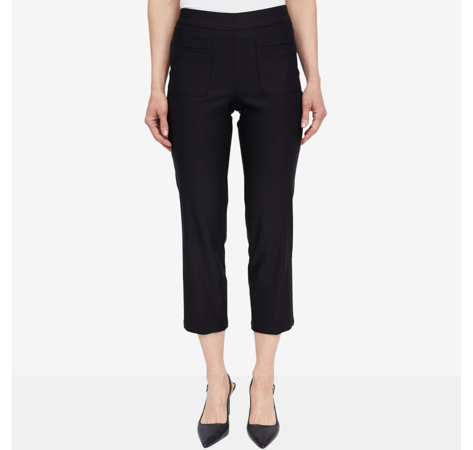 Image 119741_BLK.jpg, Product 119-741 / Price $89.99, Wynne Style Polished FlatterFIT Straight Leg Cropped Pant from Wynnelayers on TSC.ca's Fashion department
