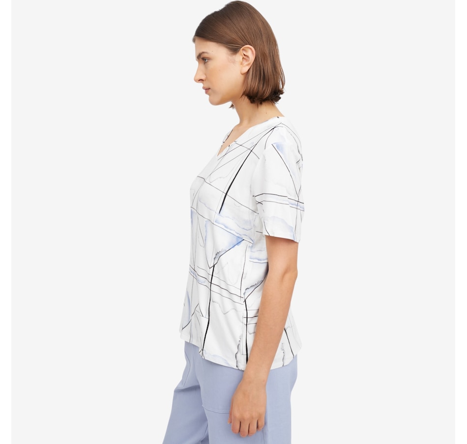 Image 119746_ALTMORE2.jpg, Product 119-746 / Price $59.99, Wynne Style Viscose Span V-Neck Tee from Wynnelayers on TSC.ca's Fashion department