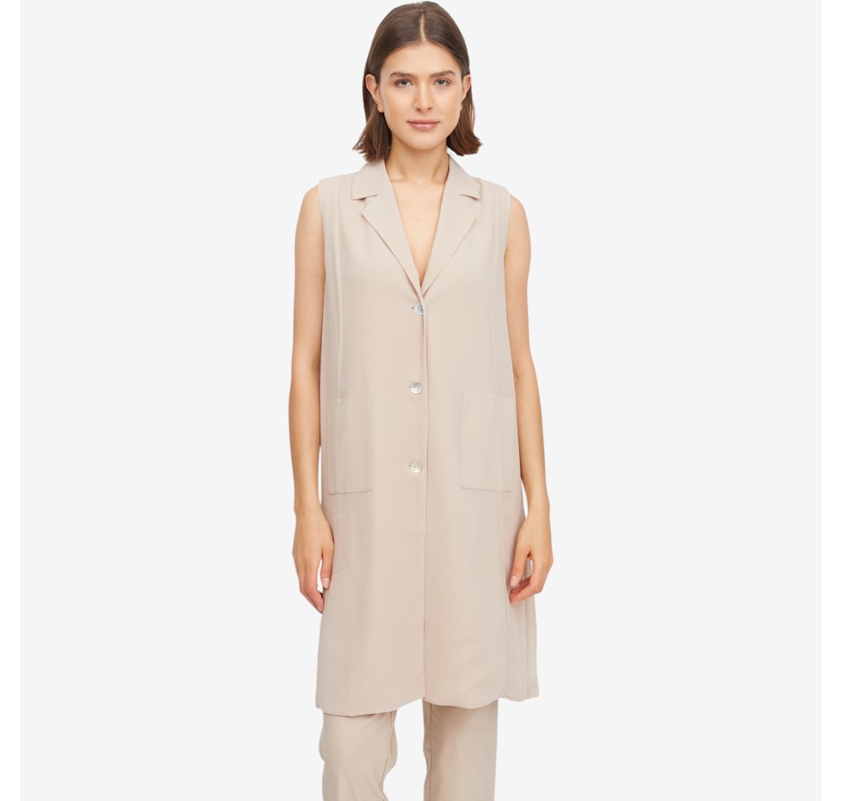 Image 119747_STSD.jpg, Product 119-747 / Price $119.99, Wynne Style Long Chiffon Vest from Wynnelayers on TSC.ca's Fashion department