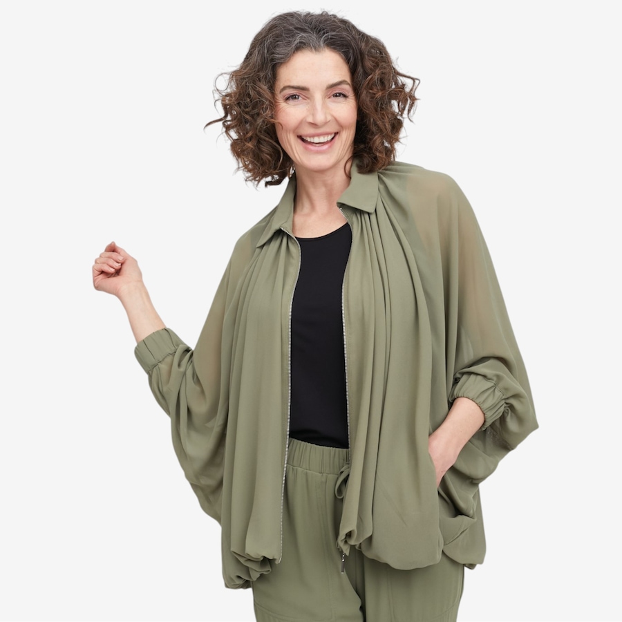 Image 119750_ALTMORE2.jpg, Product 119-750 / Price $64.88, Wynne Style Chiffon Blouson Jacket from Wynnelayers on TSC.ca's Fashion department