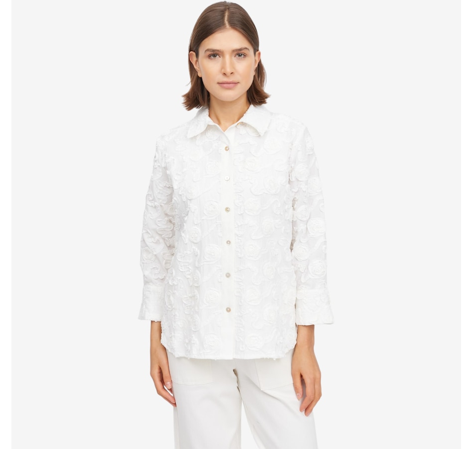 Image 119751_SOLWE.jpg, Product 119-751 / Price $99.99, Wynne Style Novelty Yarn Dye Summer Shirt from Wynnelayers on TSC.ca's Fashion department