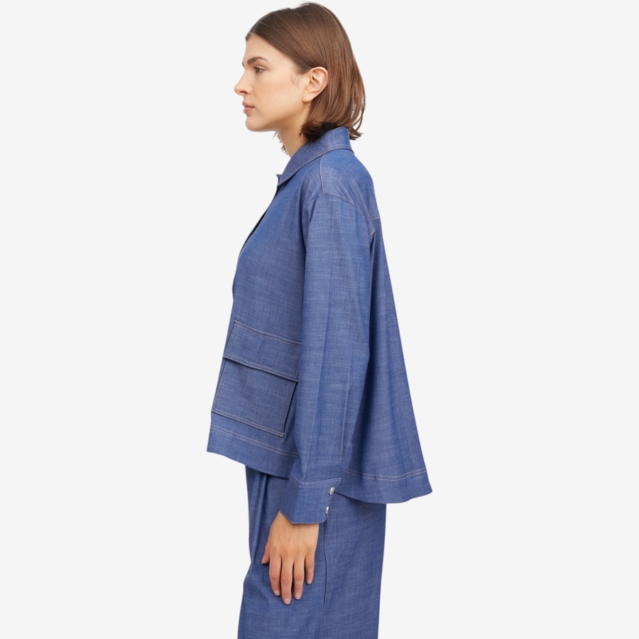 Image 119753_ALTMORE4.jpg, Product 119-753 / Price $69.88, Wynne Style Pique Chambray Shirt Jacket from Wynnelayers on TSC.ca's Fashion department