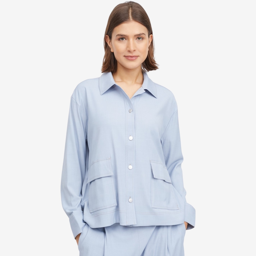 Image 119753_LTW.jpg, Product 119-753 / Price $69.88, Wynne Style Pique Chambray Shirt Jacket from Wynnelayers on TSC.ca's Fashion department