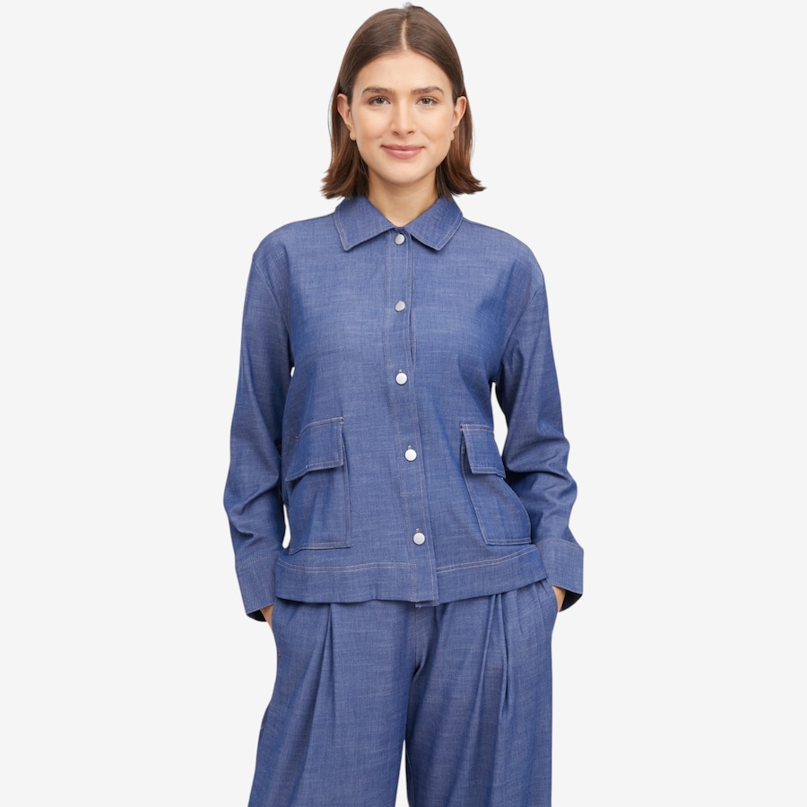 Image 119753_MMW.jpg, Product 119-753 / Price $69.88, Wynne Style Pique Chambray Shirt Jacket from Wynnelayers on TSC.ca's Fashion department
