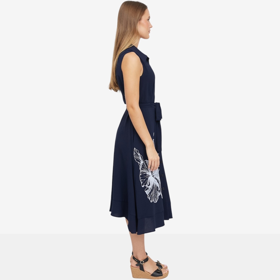 Image 119772_ALTMORE2.jpg, Product 119-772 / Price $44.88, Nina Leonard Sleeveless Collared Button Front Dress with Self-Sash from Nina Leonard on TSC.ca's Fashion department
