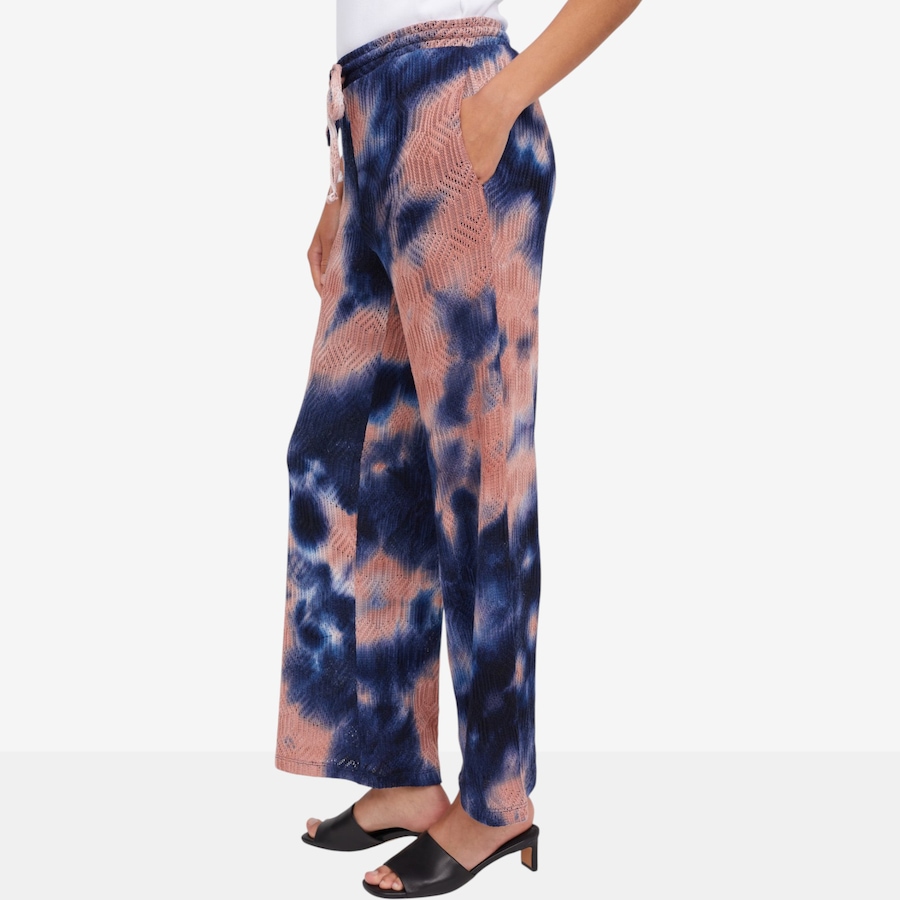 Image 119779_ALTMORE1.jpg, Product 119-779 / Price $39.88, Nina Leonard Elastic Waist Full Length Wide Leg Open Tie Dye Pant from Nina Leonard on TSC.ca's Fashion department
