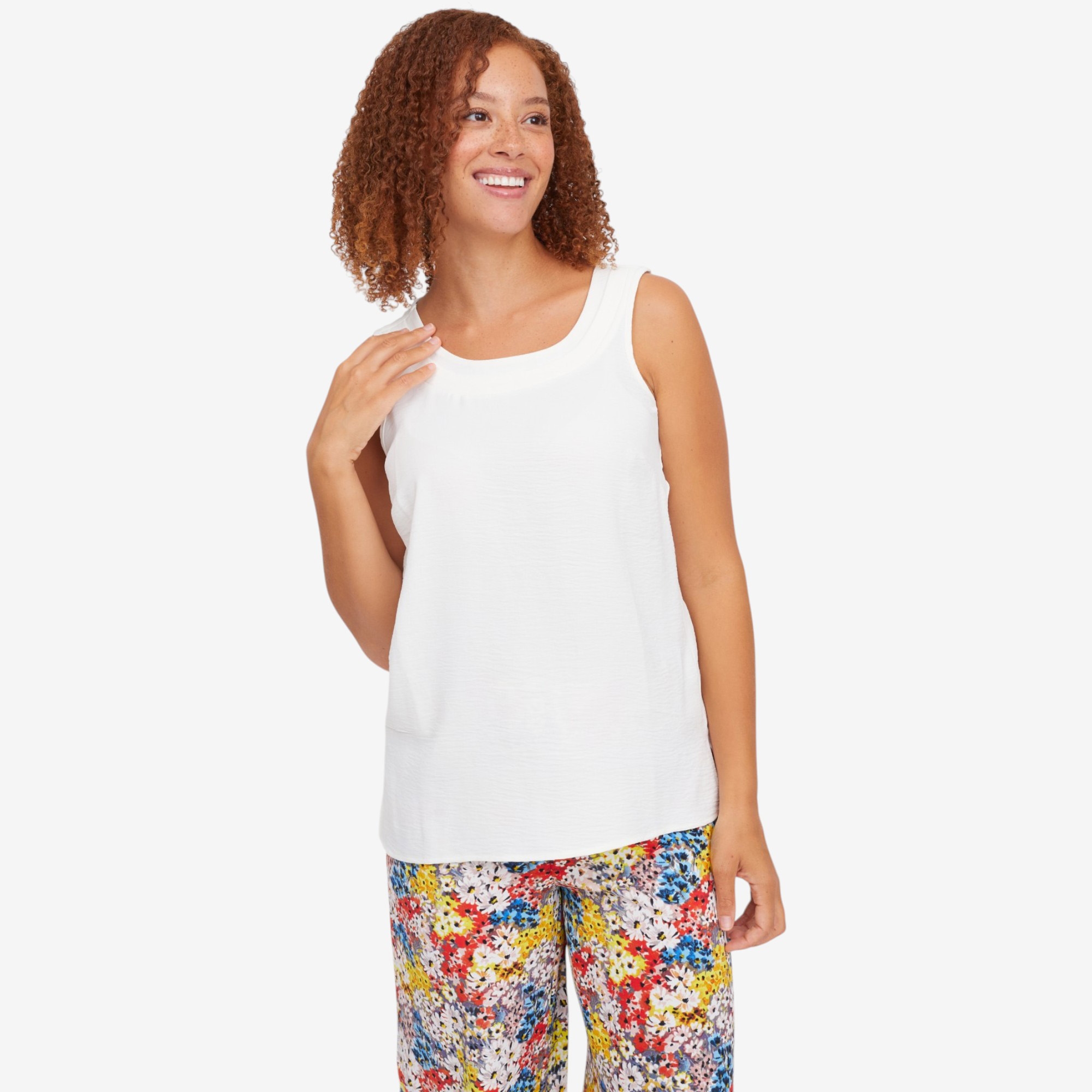 Nina Leonard Sleeveless Scoop Neck Tank - TSC.ca